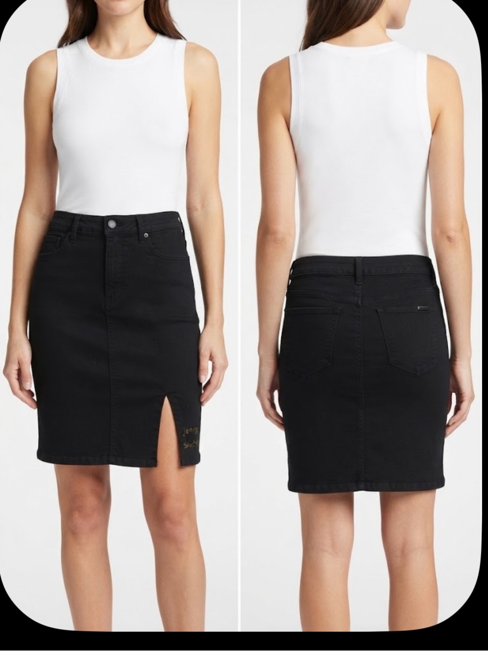 Joe's Jeans "Scarlette" Black Denim Sample Skirt (Size 28”waist)